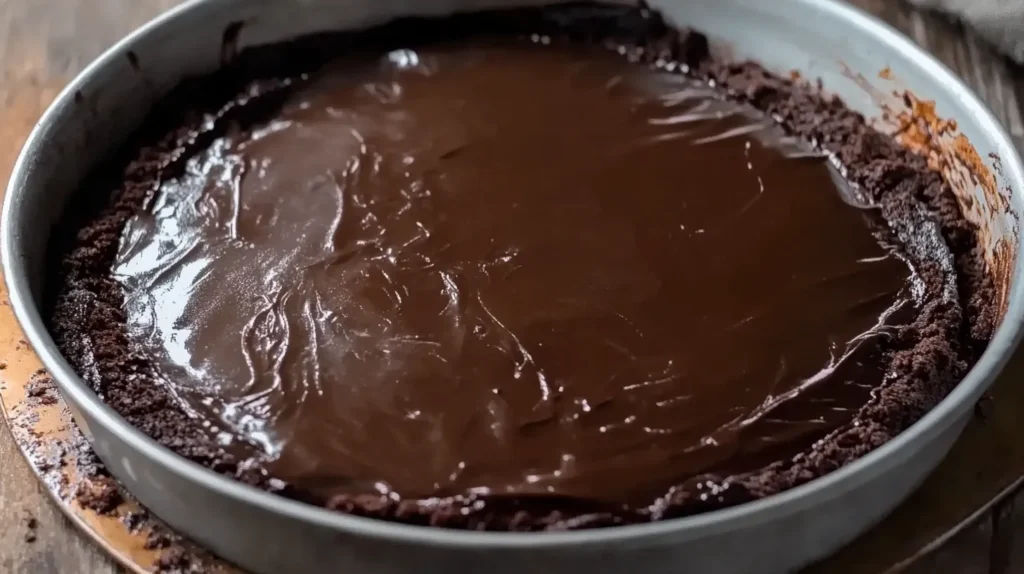 Atta Chocolate Cake in a Pan 02