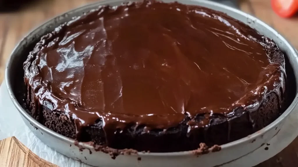 Atta Chocolate Cake in a Pan 03