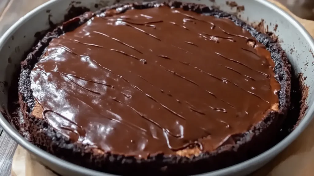 Atta Chocolate Cake in a Pan 04