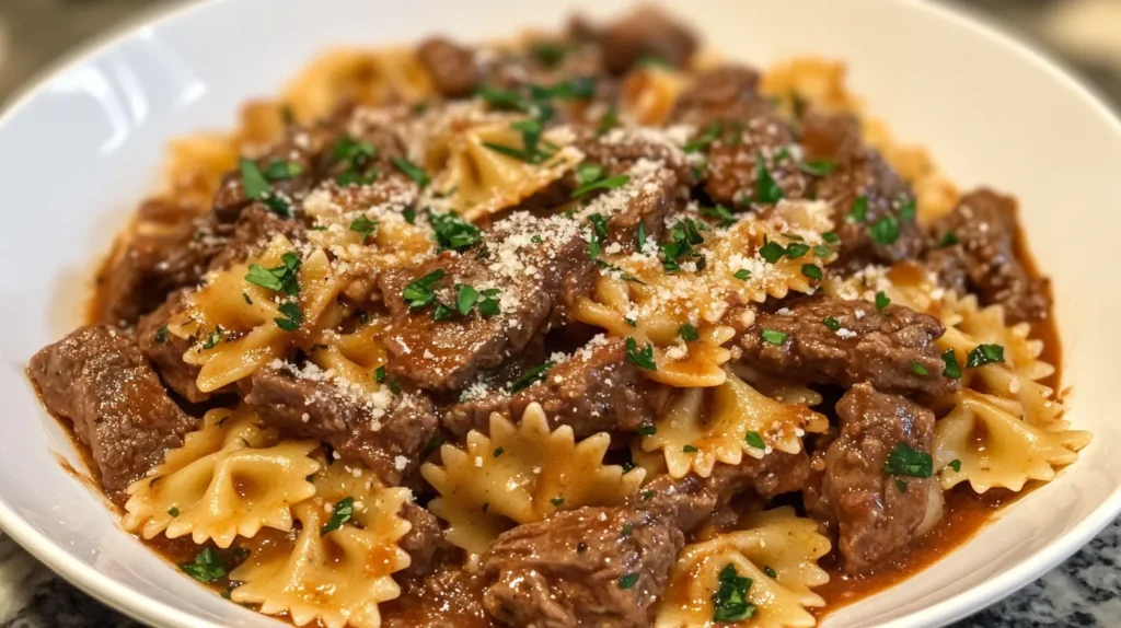 Beef and Bowtie Pasta for website 02