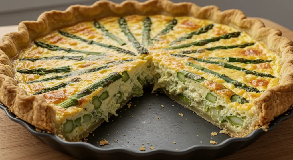 Cheddar Asparagus Quiche Recipe