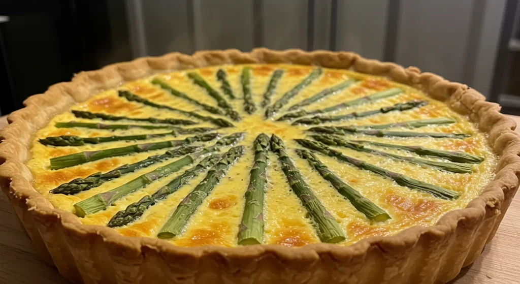 Cheddar Asparagus Quiche Recipe