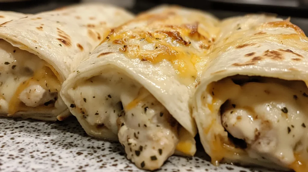 Cheesy Garlic Chicken Wraps01