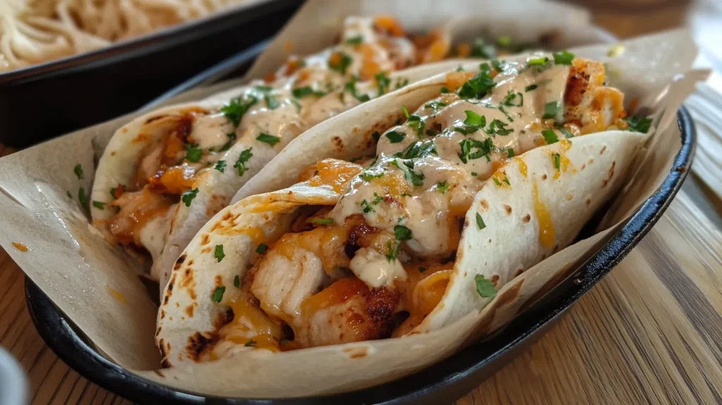 Cheesy Garlic Chicken Wraps03