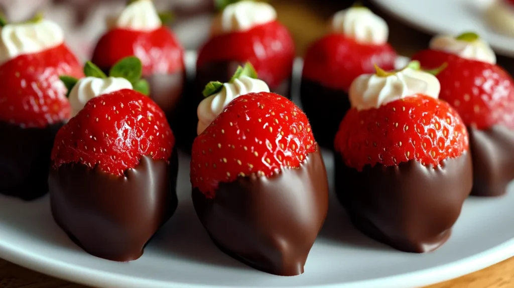 Chocolate Covered Cheesecake Strawberries 01