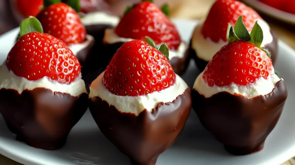 Chocolate Covered Cheesecake Strawberries 03