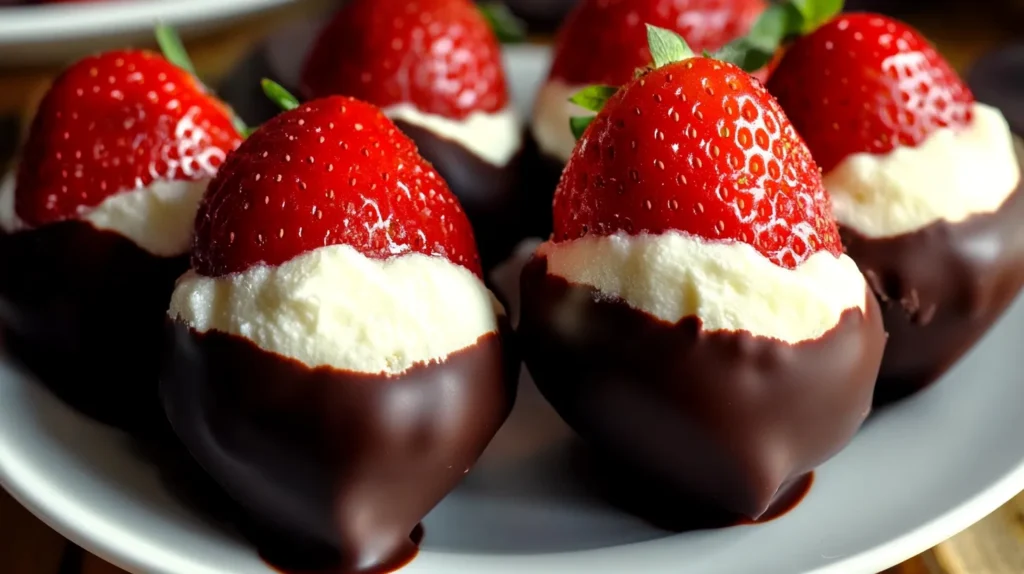 Chocolate Covered Cheesecake Strawberries 04