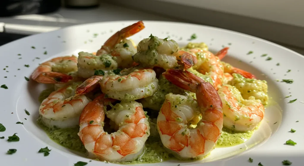 Creamy Pesto Shrimp