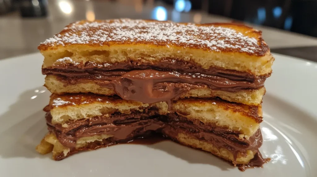 Fried Nutella Pancake Sandwich 04