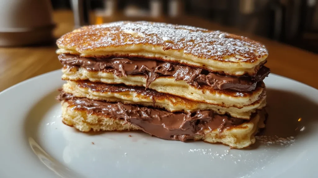 Fried Nutella Pancake Sandwich 05