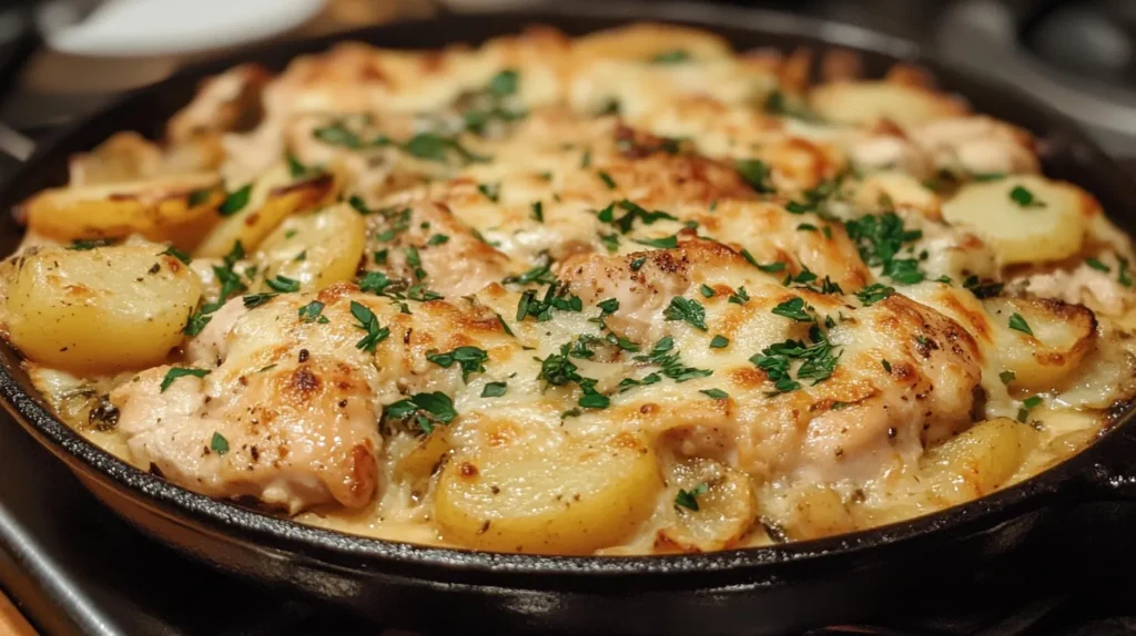 Garlic Parmesan Chicken and Potatoes One Pan Dinnerere02