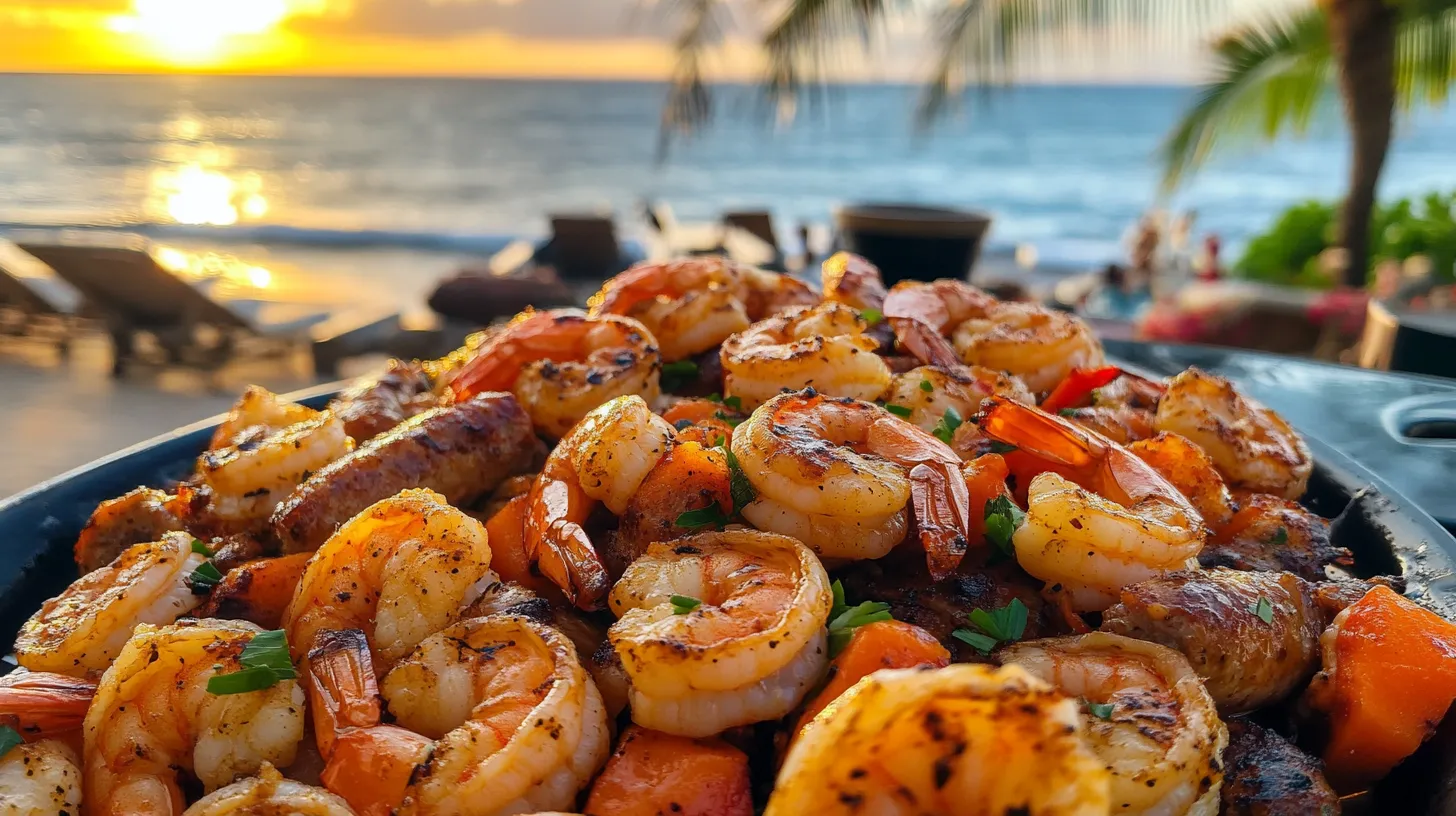 Honey Garlic Shrimp with Sausage Veggiess 02