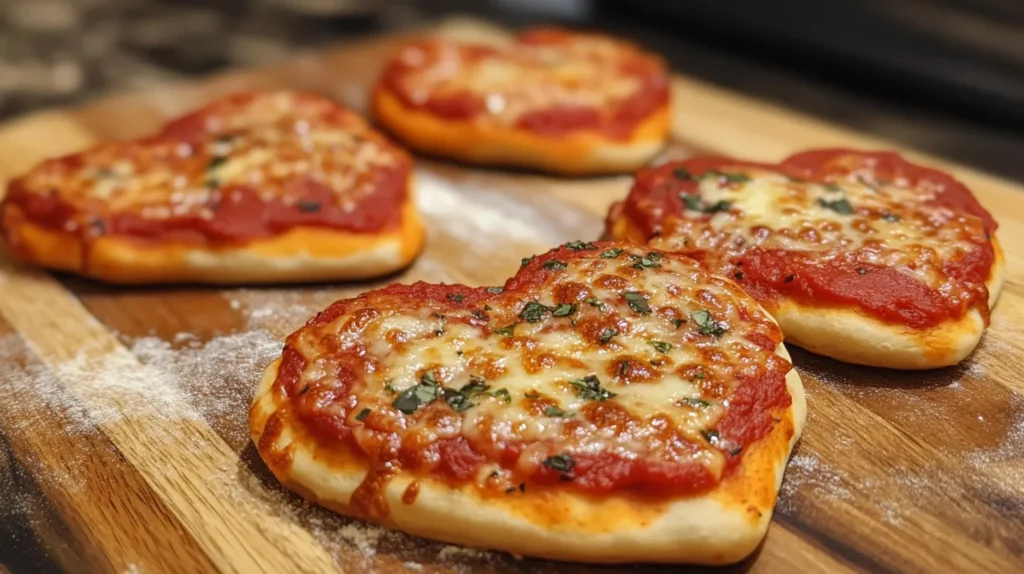 Mini Heart-Shaped Pizzas