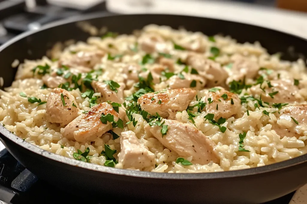 One Pan Creamy Parmesan Chicken Rice or website 04