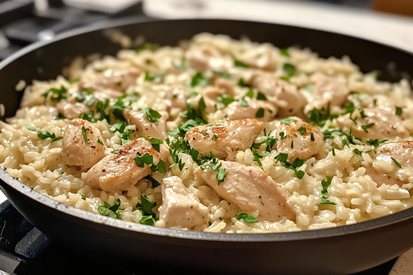 One Pan Creamy Parmesan Chicken Rice or website 04