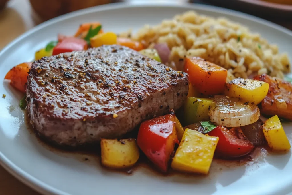 Pepper Steak with Bell Peppers and Onion04