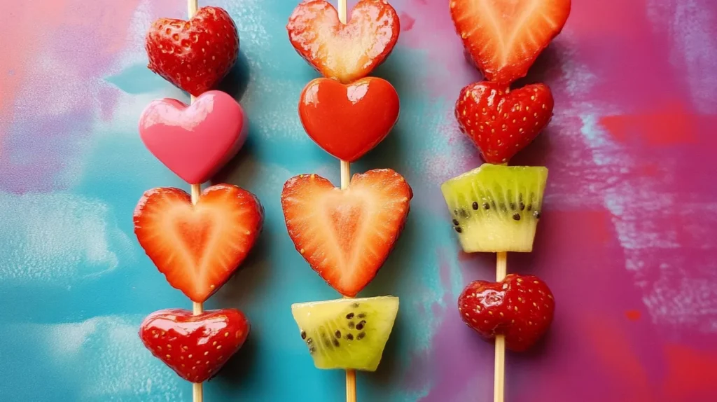 Valentine’s Day Fruit Skewers
