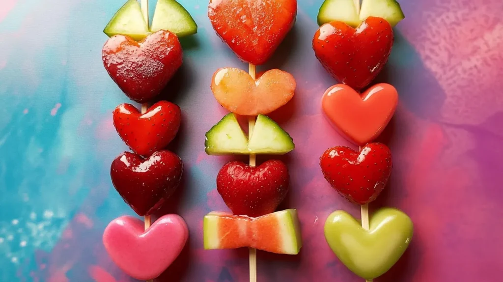 Valentine’s Day Fruit Skewers
