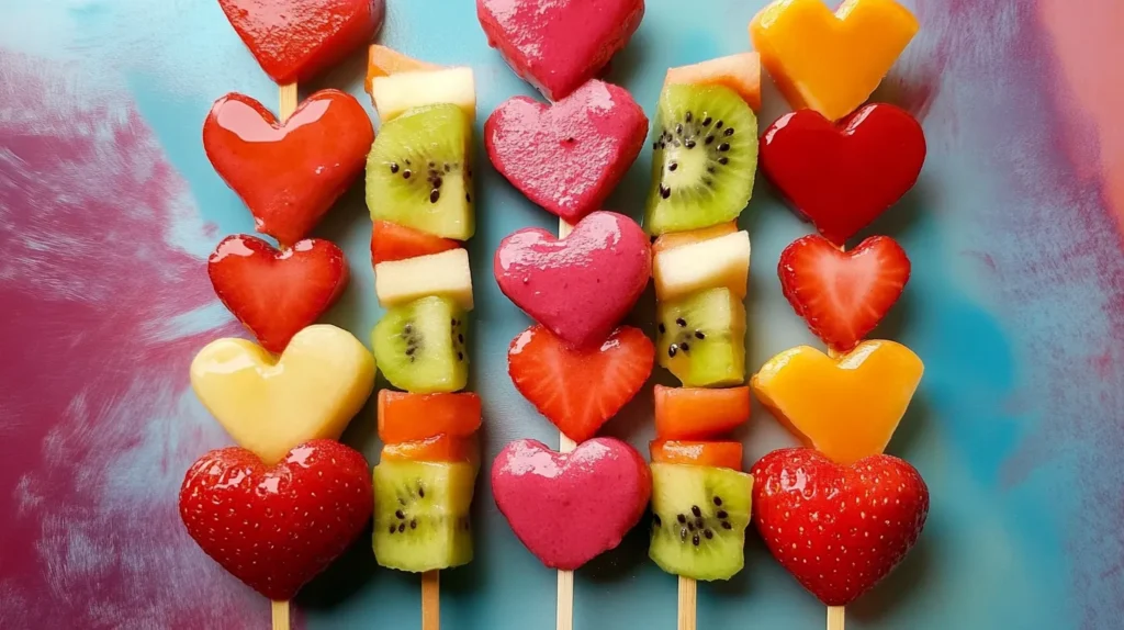 Valentine’s Day Fruit Skewers
