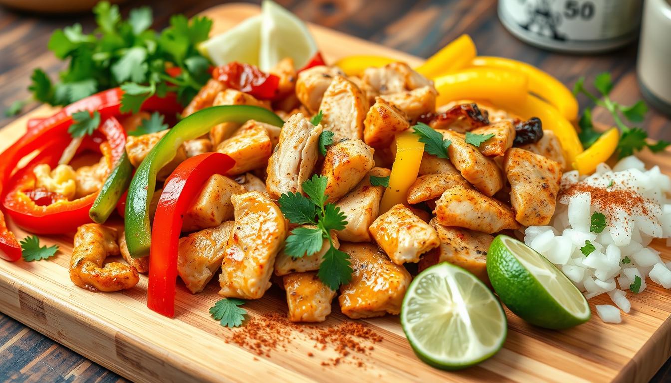 chicken fajitas