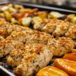 Parmesan-Crusted Chicken Sheet Pan Dinner