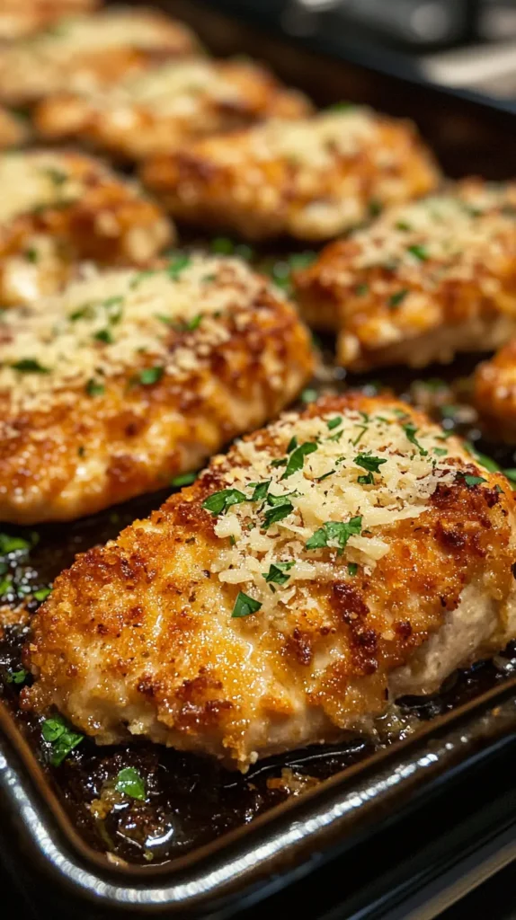 Parmesan-Crusted Chicken Sheet Pan Dinner