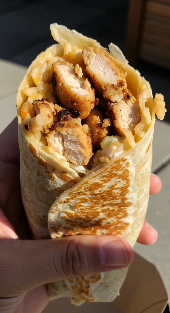 Chipotle Ranch Grilled Chicken Burrito