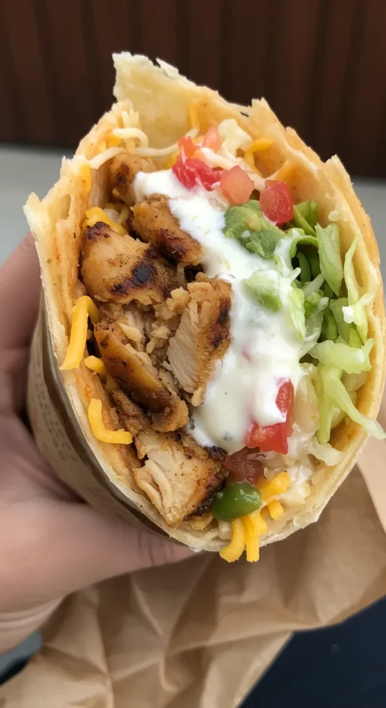 Chipotle Ranch Grilled Chicken Burrito