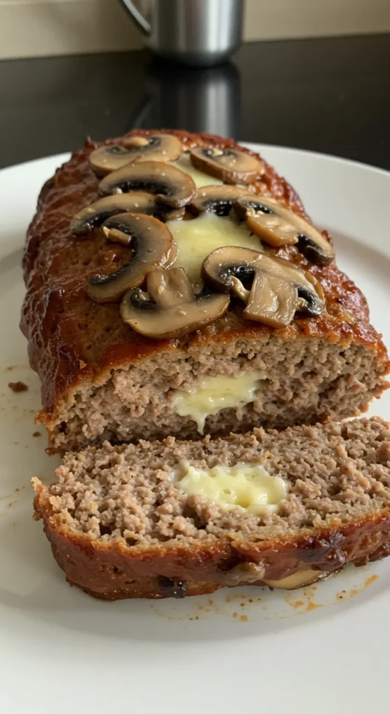 Mushroom Swiss Cheese Meatloaf