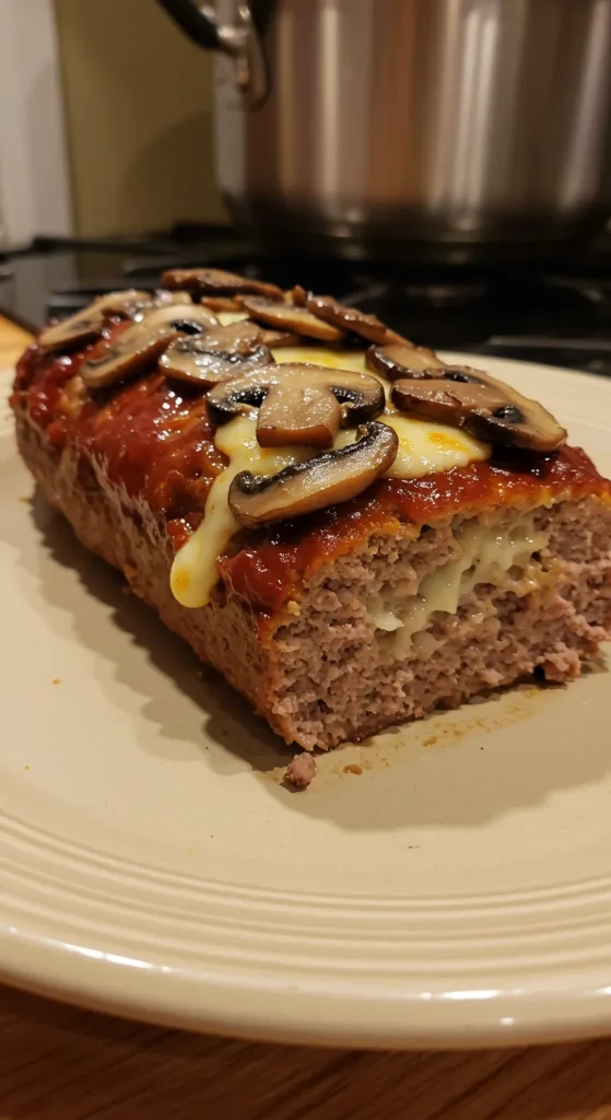 Mushroom Swiss Cheese Meatloaf