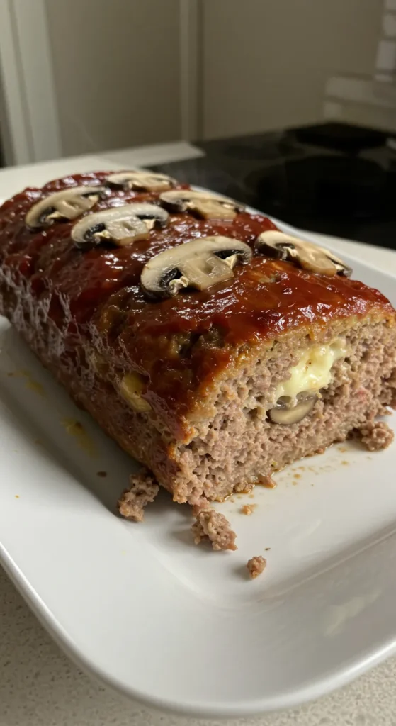 Mushroom Swiss Cheese Meatloaf