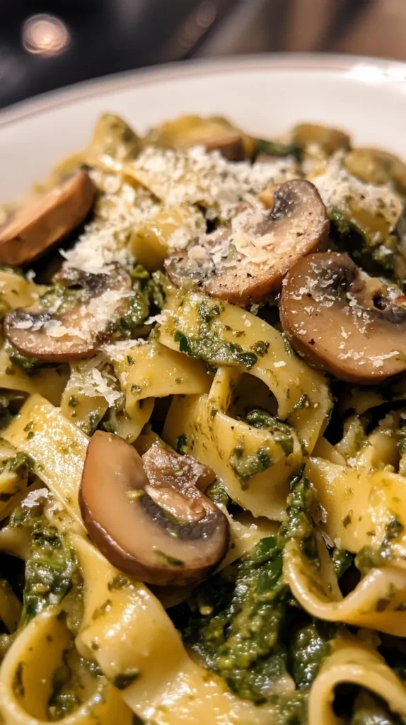 Spinach Mushroom Pasta