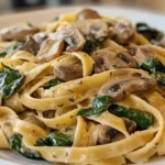 Spinach Mushroom Pasta