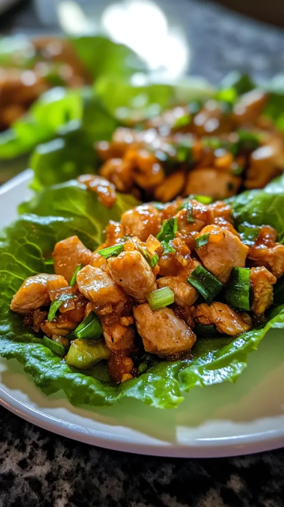 Thai Chicken Lettuce Wraps