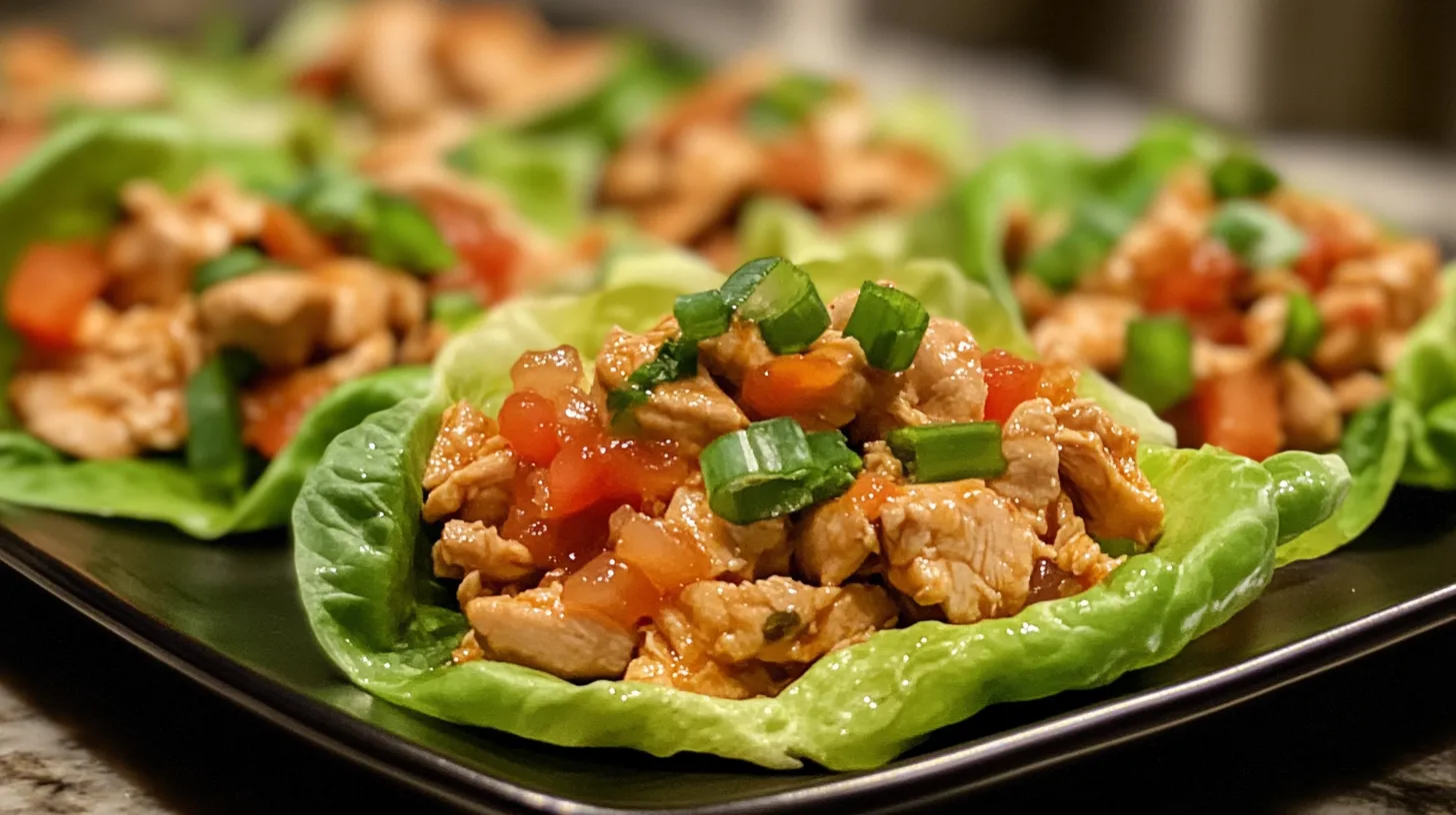 Thai Chicken Lettuce Wraps