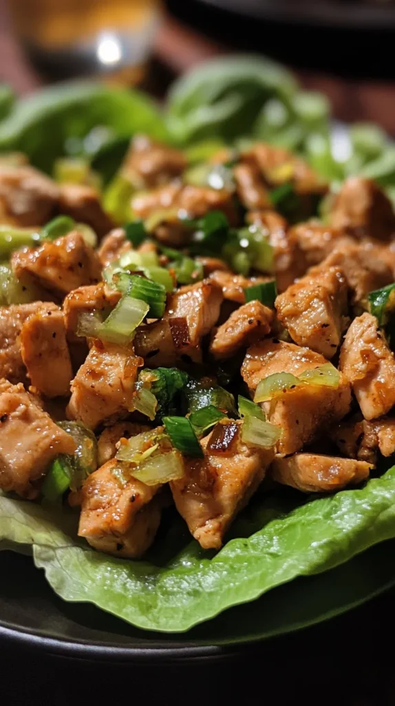 Thai Chicken Lettuce Wraps