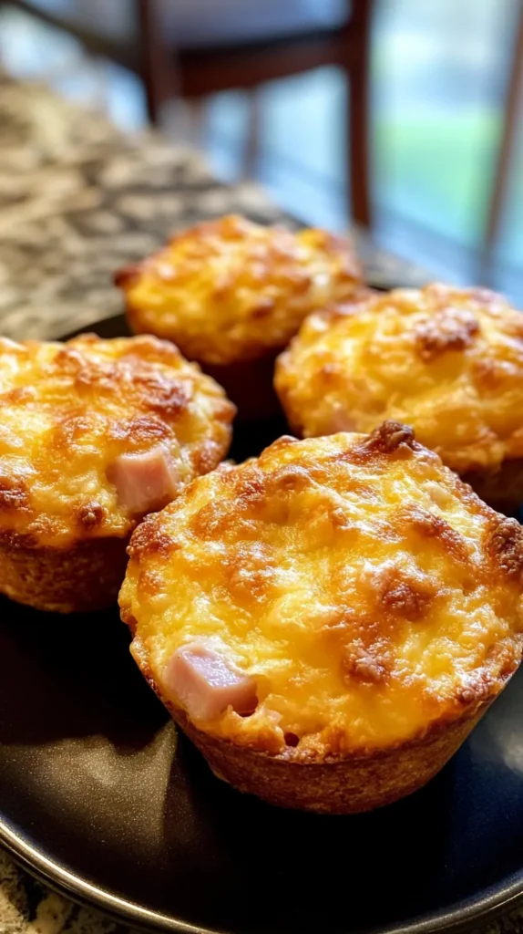 Ham & Cheese Breakfast Muffins