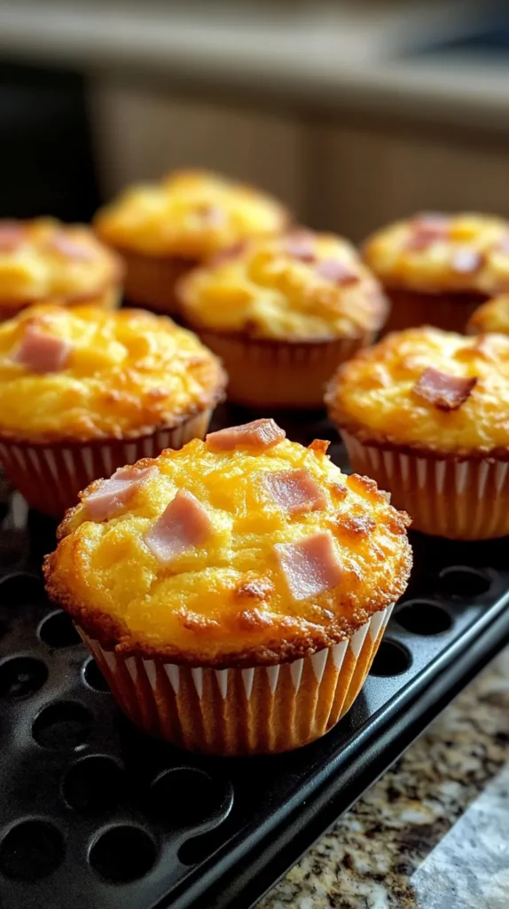 Ham & Cheese Breakfast Muffins