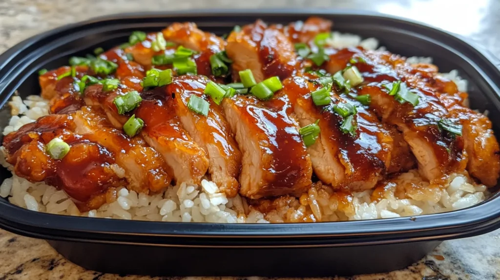 Bold Honey BBQ Chicken Rice