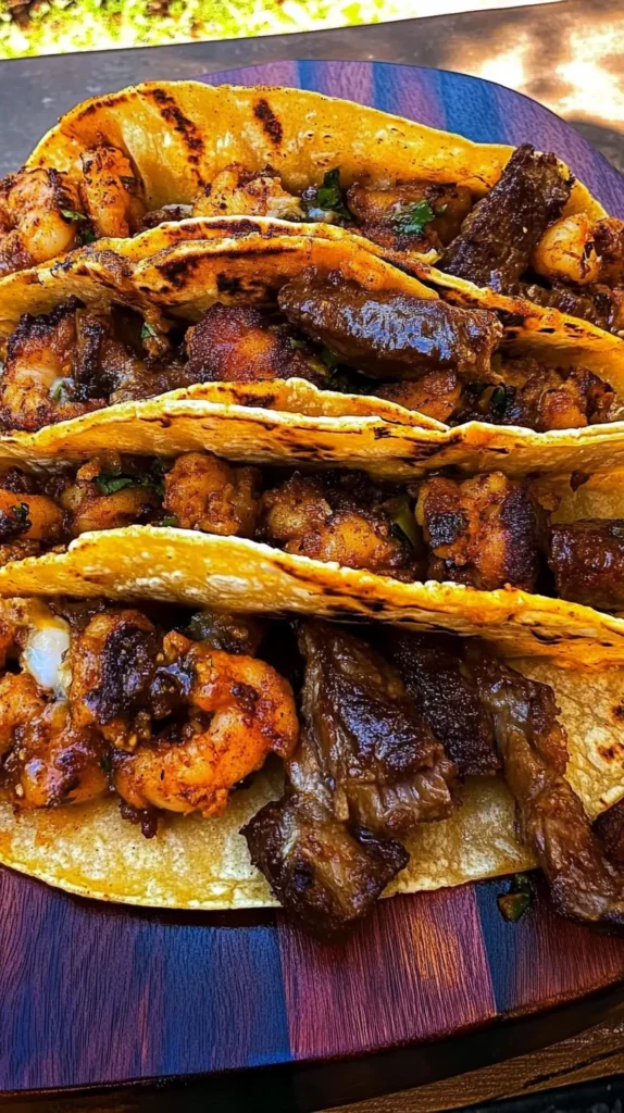 Steak & Shrimp Tacos