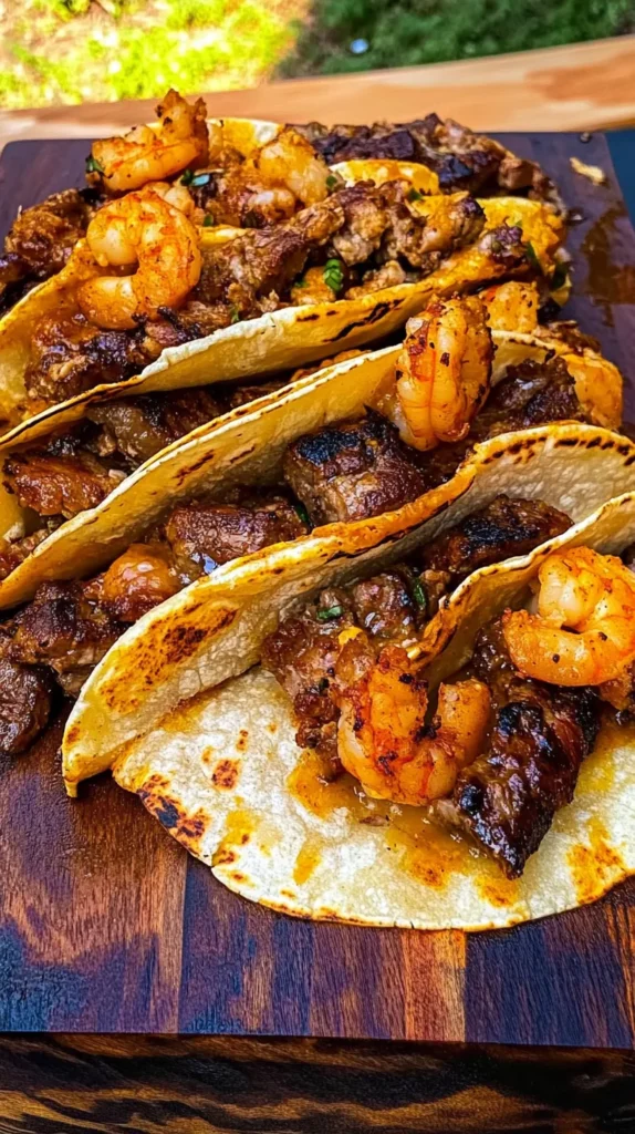 Steak & Shrimp Tacos