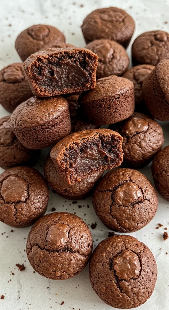 crispy edge brownie bites