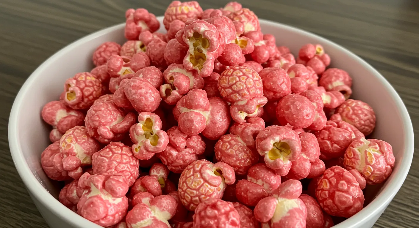 valentine's pink popcorn