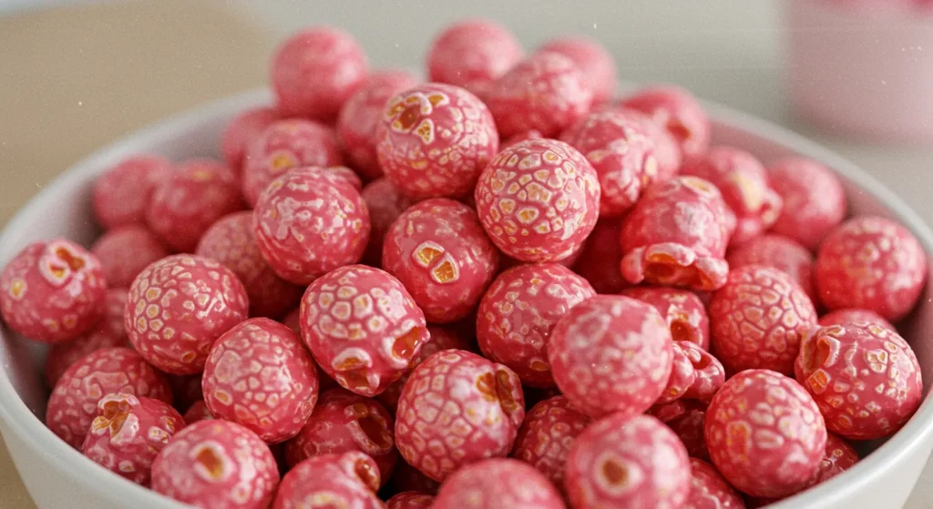 valentine's pink popcorn