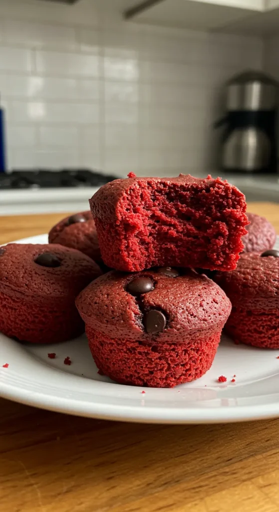 homemade red velvet brownie dippers