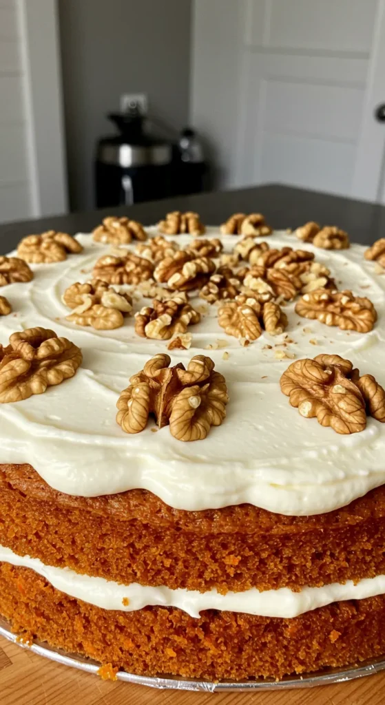 carrot walnut cake