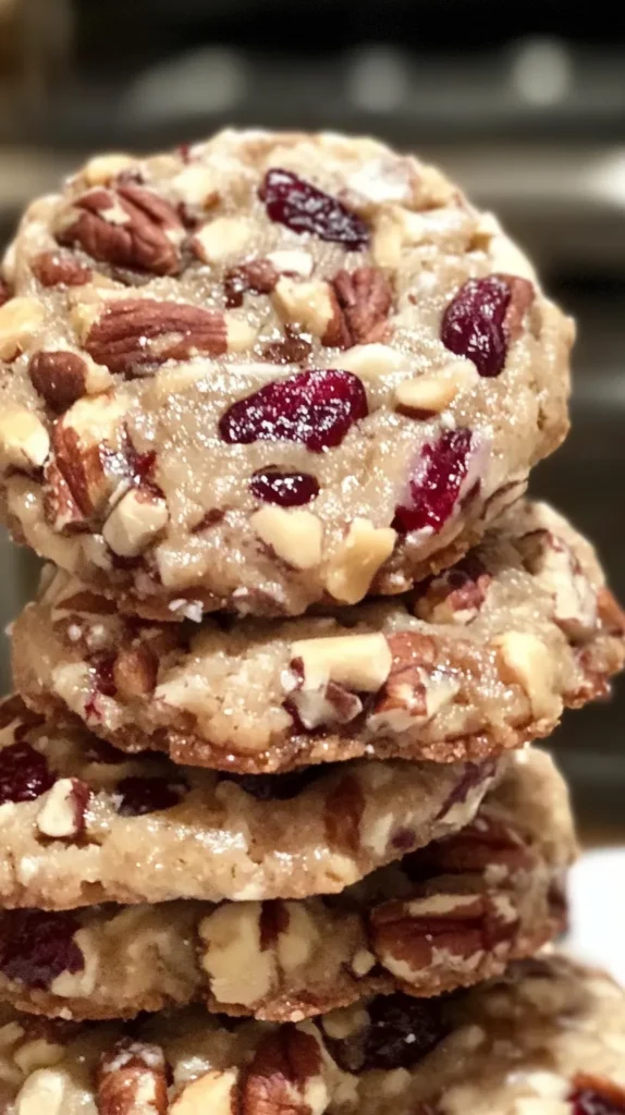 Cranberry Pecan Praline Cookies