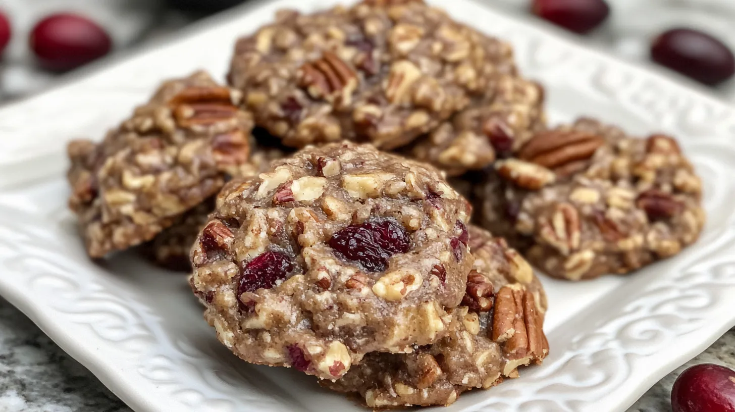 Cranberry Pecan Praline Cookies