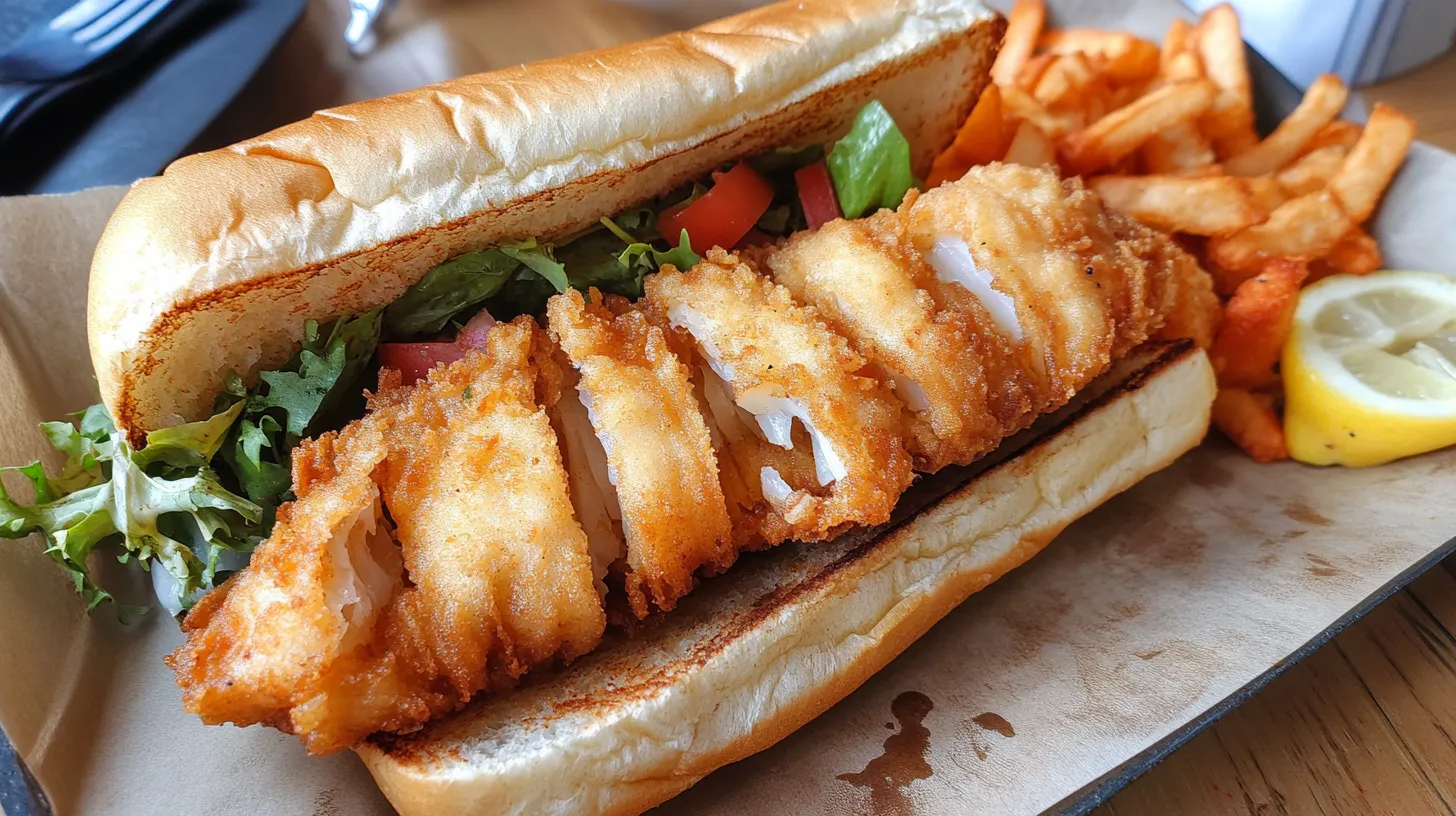 Crispy Fried Cod Sandwich