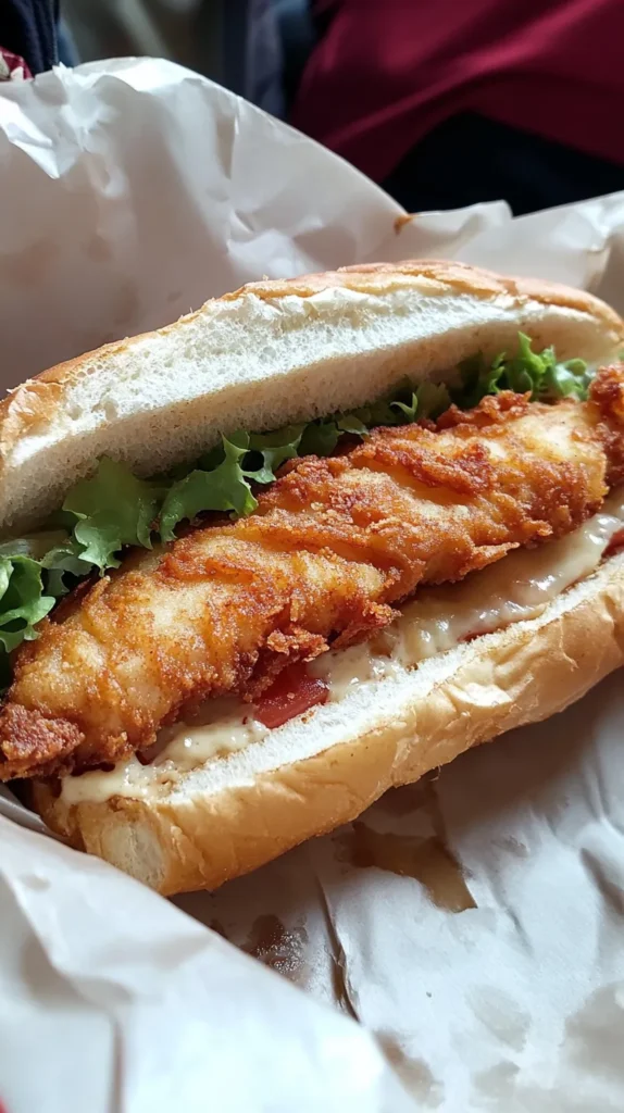 Crispy Fried Cod Sandwich